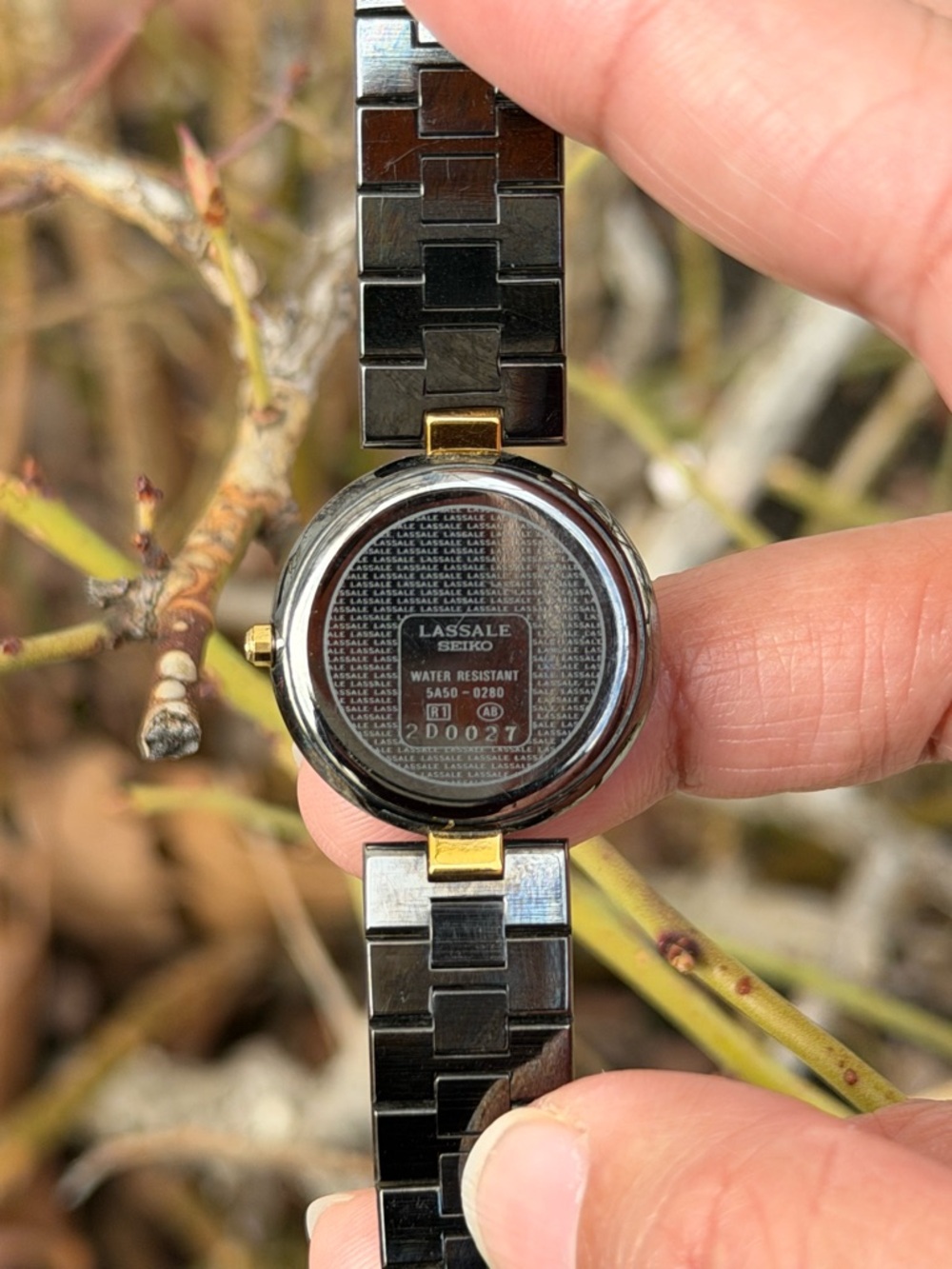 Vtg 1982 Seiko Lassale  5A50-0280 Women’s Watch [Very Good Condition] Two-Tone - Picture 6 of 9